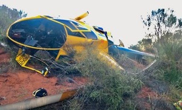 Alex Lawrie chopper crash
