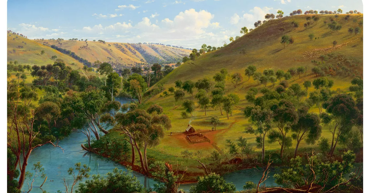 Early settlement of Thomas & William Lang. Salt Water River Port Phillip, N.S. Wales. March 1840