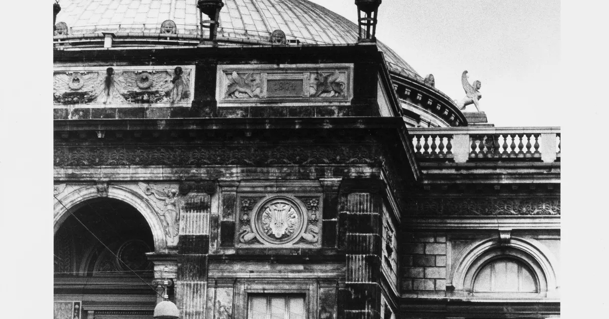 City Suspension event above the Royal Theatre, Copenhagen, 28 June 1985