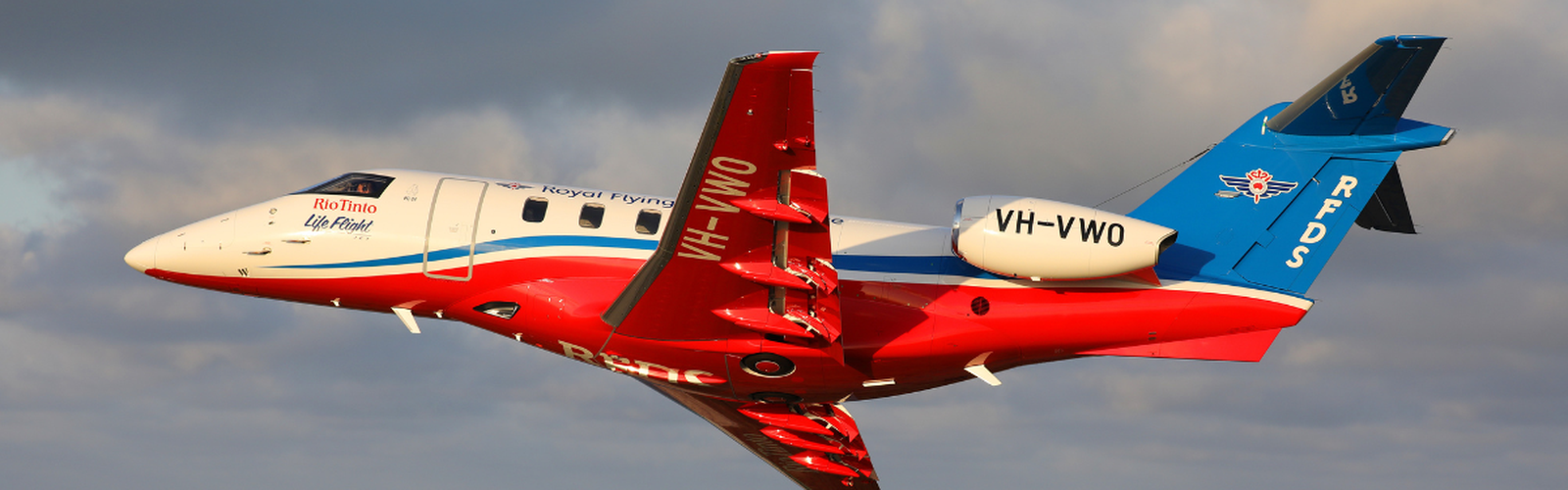 RFDS WA Jet flying through the sky
