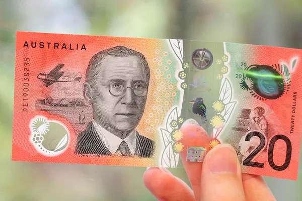 $20 note with John Flynn on it. 