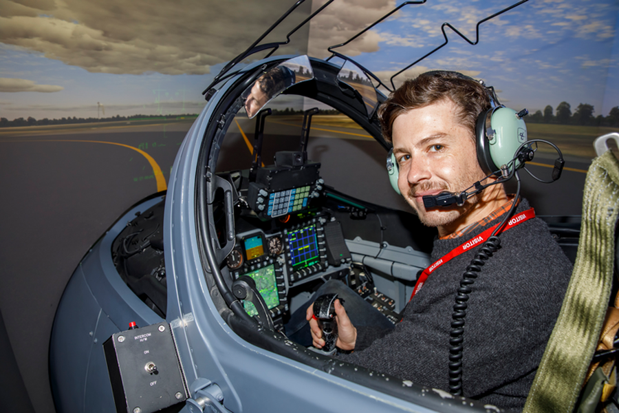 Louis in RAAF Simulator