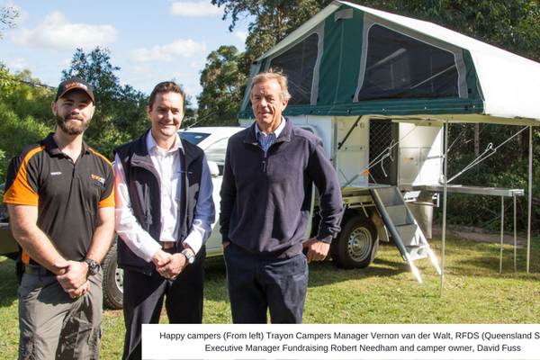 Trayon Campers donates $40,000 purchase price to RFDS