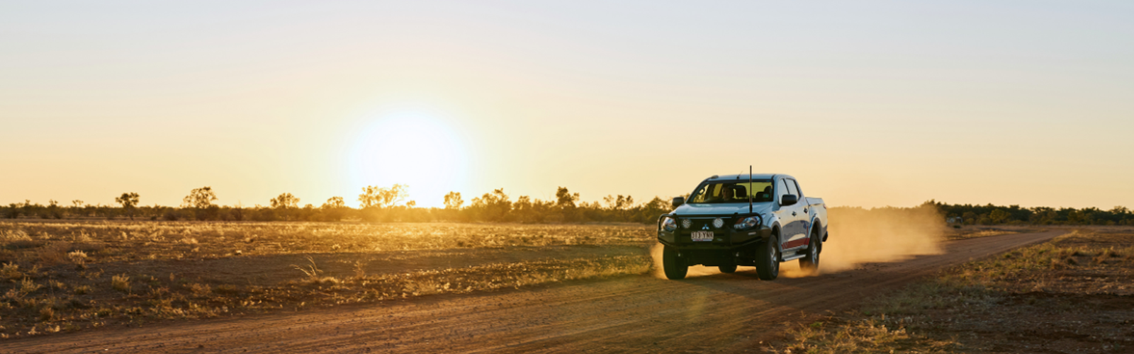 RFDS Car driving on dirt road