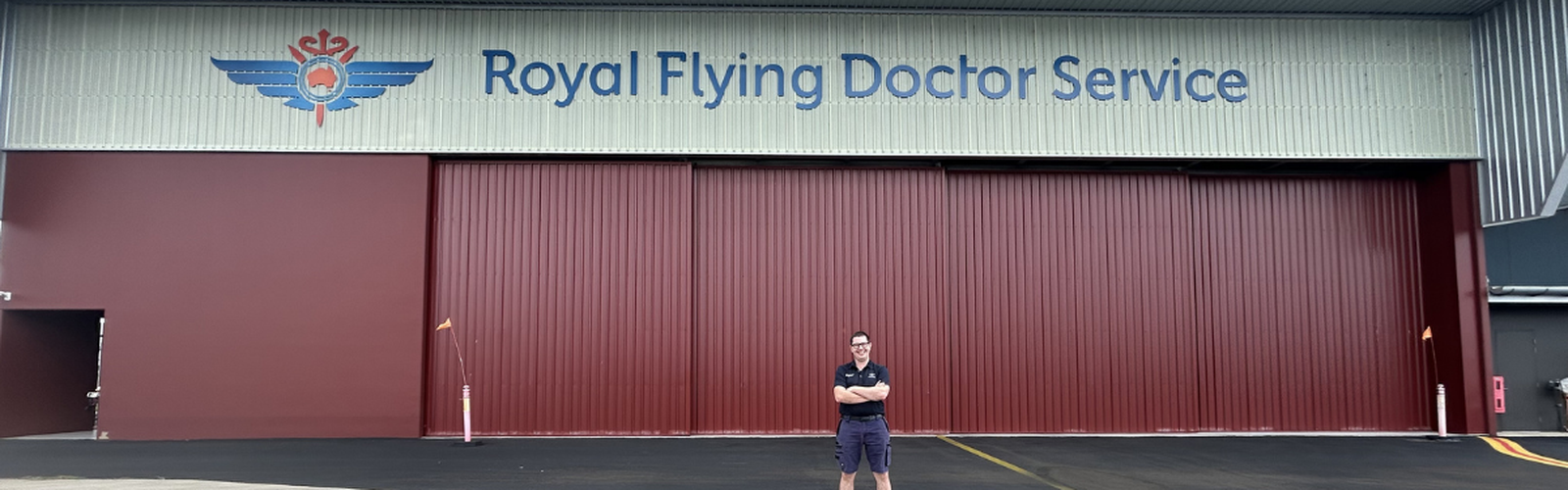 Engineers working in the hangar