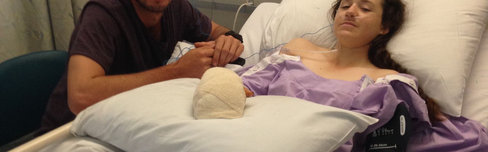 Lexie in hospital