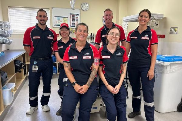 Zoe with the other new nurses.