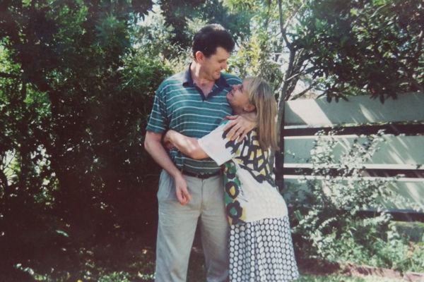 Stewart and Rhonda at home