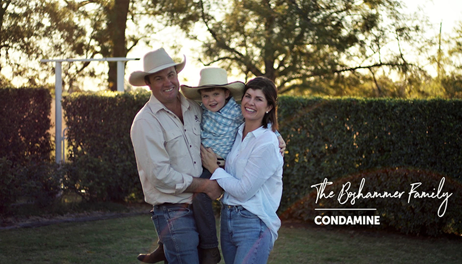 RFDS Local Hero Award winners for the Roma Region: The Boshammer Family