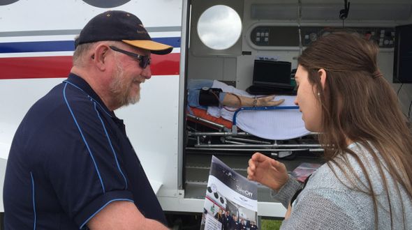 RFDS flies in vaccination specialist to the Huon Show 