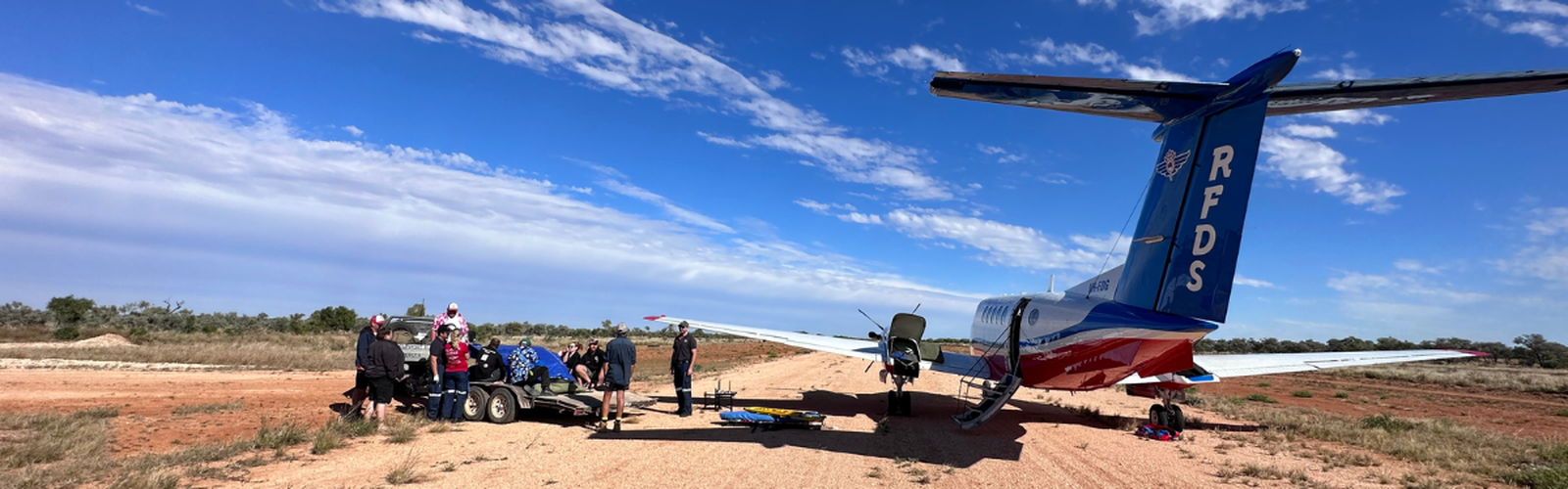Aeromedical retrieval near Tobermorey Station