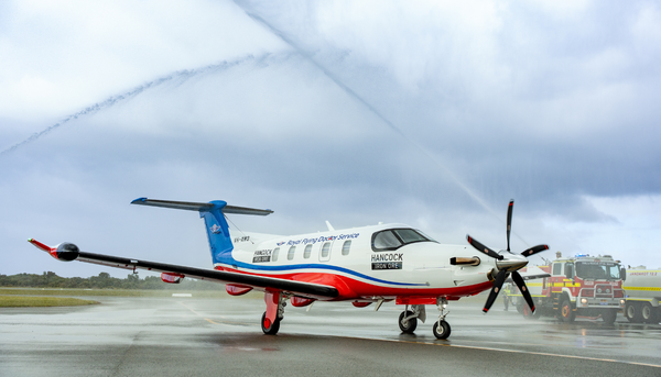 Leading new generation aircraft, a first in WA, joins RFDS WA fleet thanks to Hancock Iron Ore and Rinehart Medical Foundation