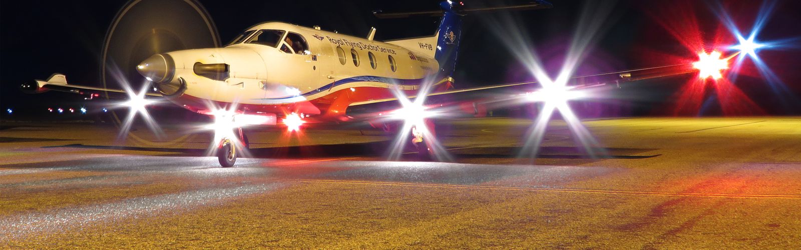 Santa hopping onto a plane