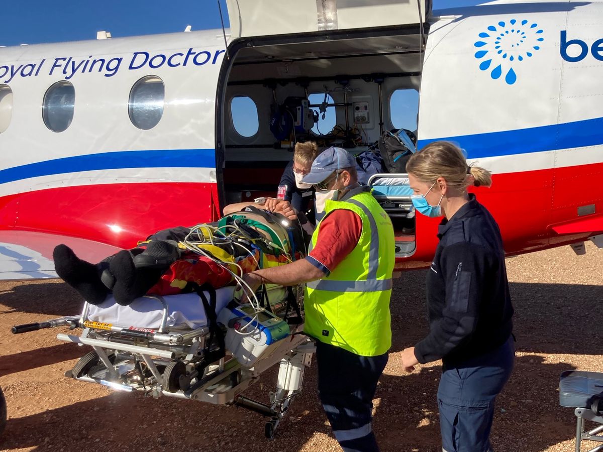 Stefan with RFDS crews