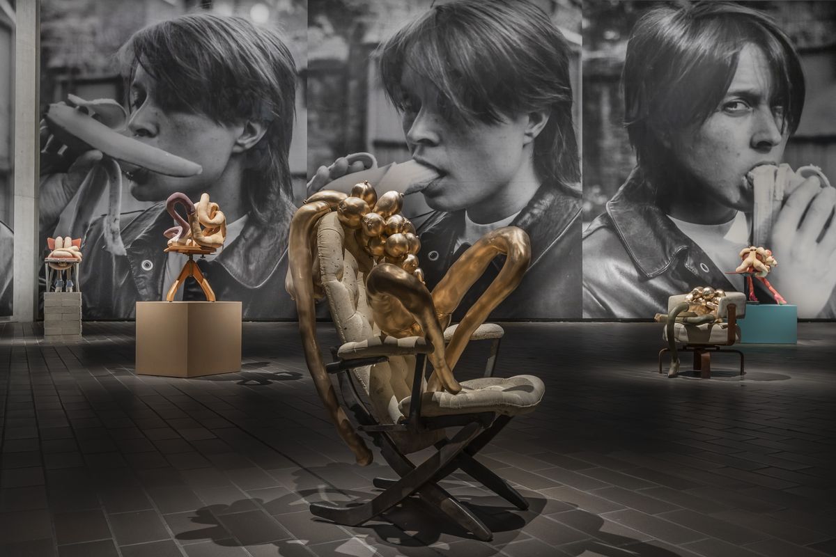Installation view of Project 1: Sarah Lucas exhibition
