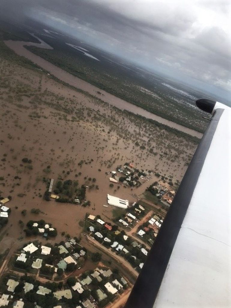 Ex TC Ellie flooding at Fitzroy Crossing township