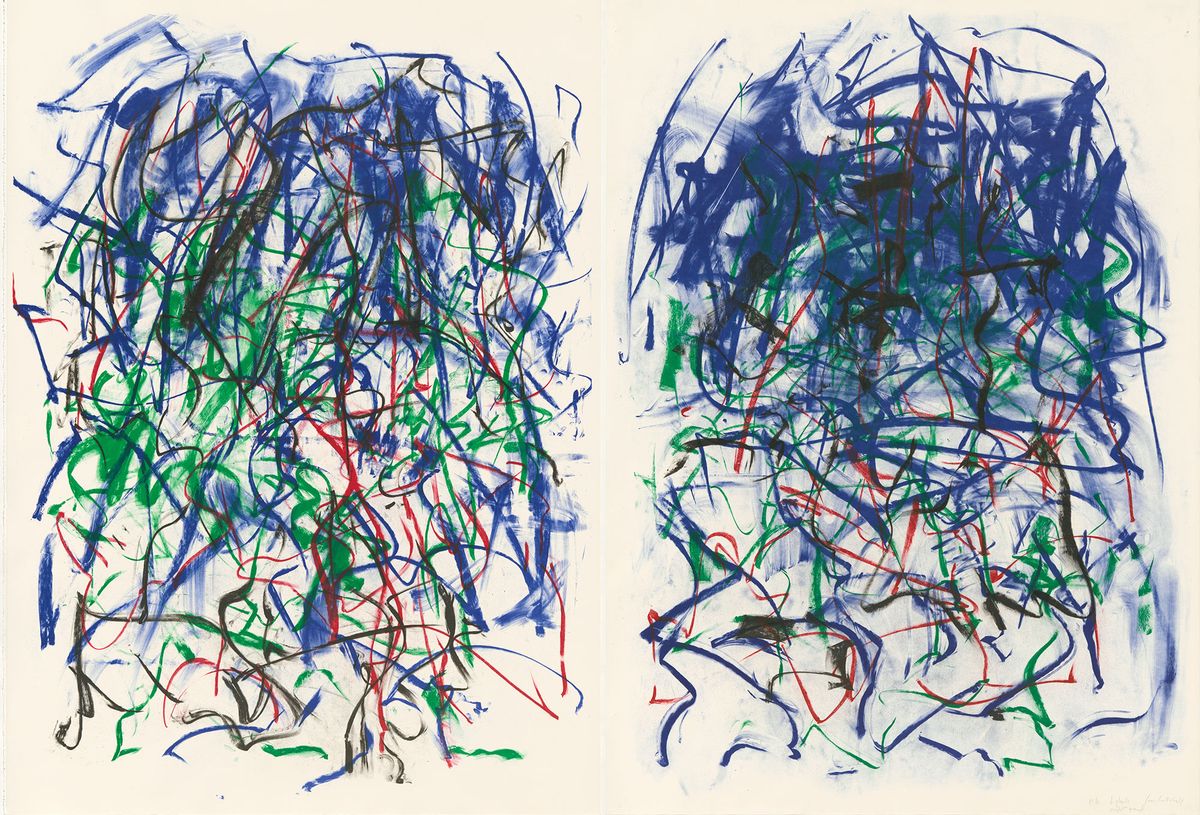 Abstract colour lithograph