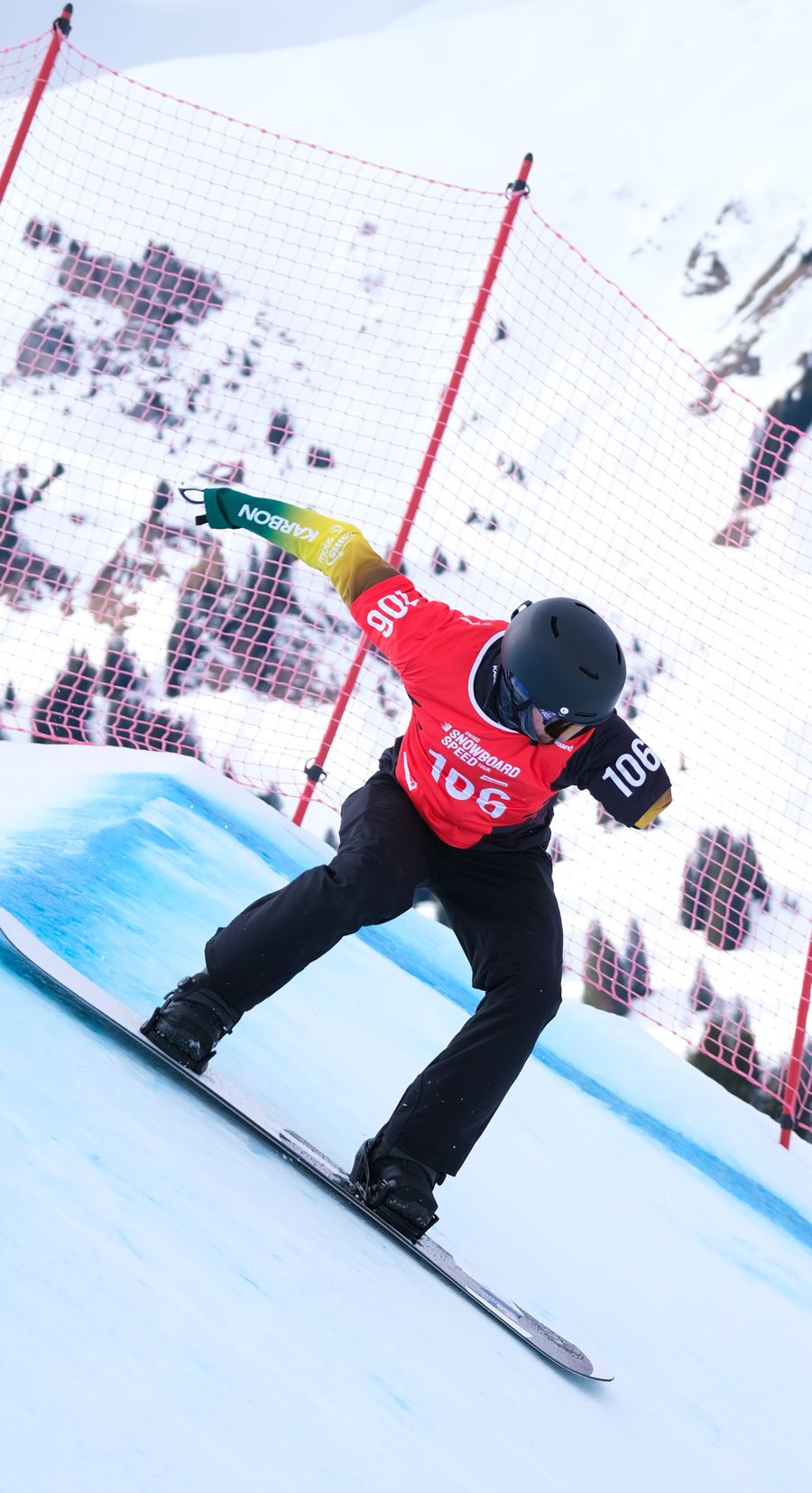 Sean pictured snowboarding for Australia