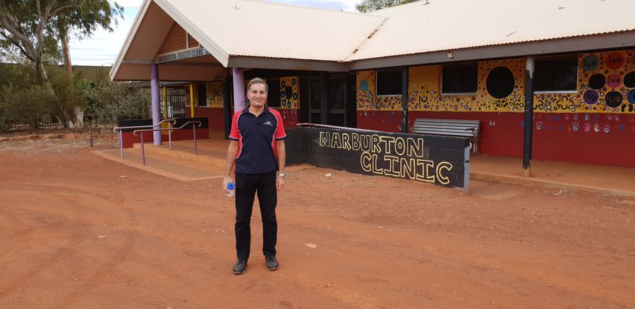 stretches of red dirt outside Warburton 