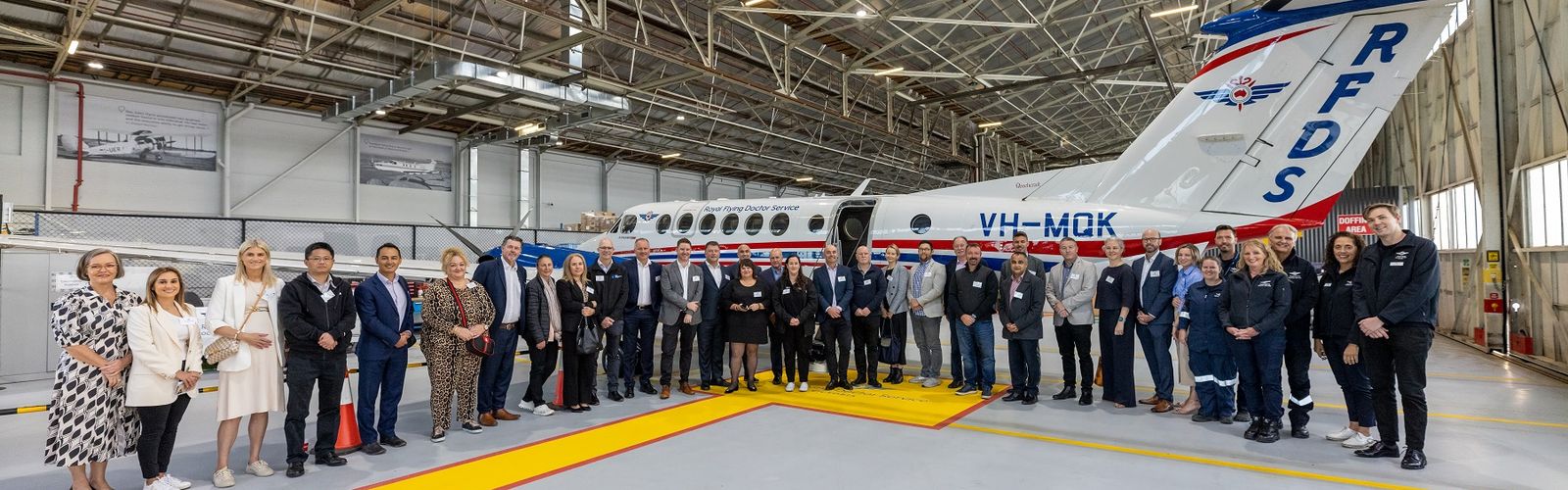 Melbourne Chamber of Commerce tours the Flying Doctor’s hangar 