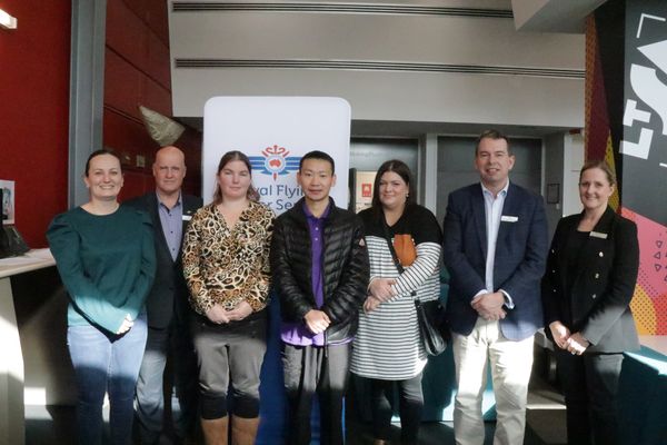 The RFDS Victoria Board met scholarship recipients in Mildura 