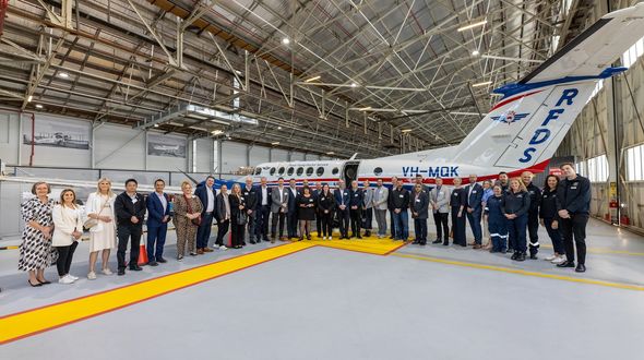 Melbourne Chamber of Commerce tours the Flying Doctor’s hangar 