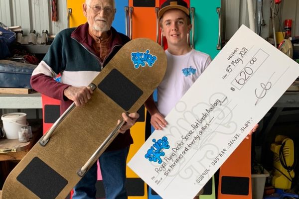 Clay Bertram raised money for the RFDS in memory of his late Uncle Max