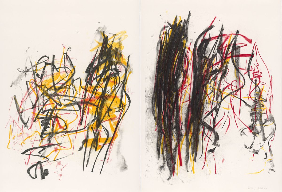 Abstract colour lithograph