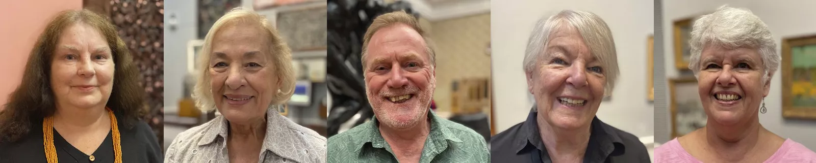 AGSA Gallery Guides 2022 - Karen, Alma, Kym, Di and Tina. photos: Ryan Sims.