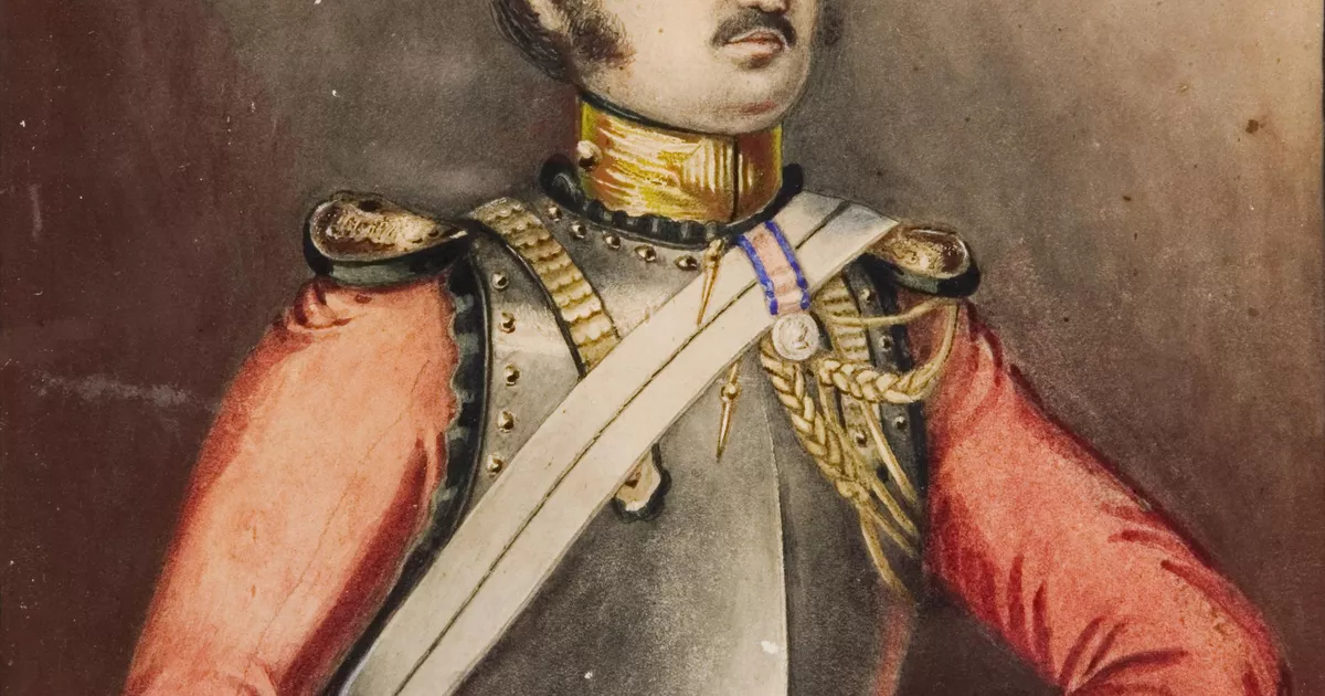 Self portrait - after the Battle of Waterloo - AGSA Collection