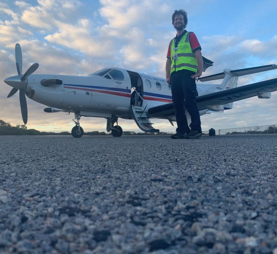 Dr Hamish Bradley is an RFDS researcher on remote patient snake bites