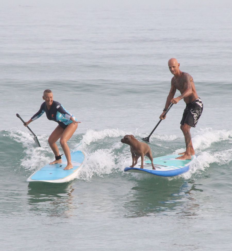 Greg and Naomi are passionate surfers and extremely fitness conscious