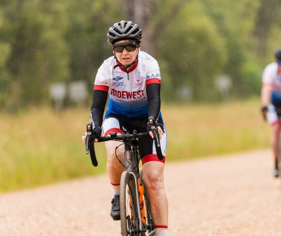 Natalie on bike