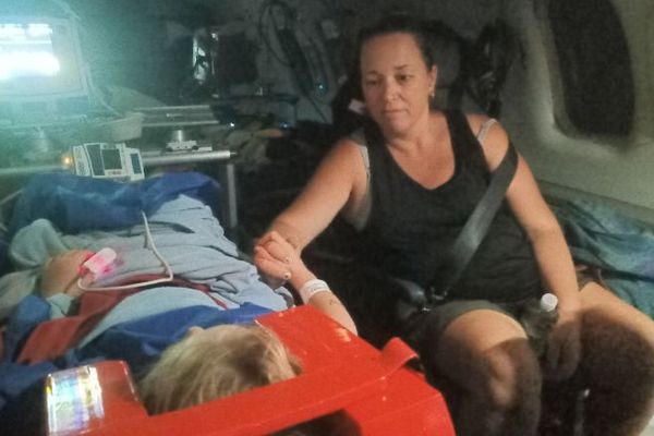 Savannah and her mum Rachel on the PC-12.