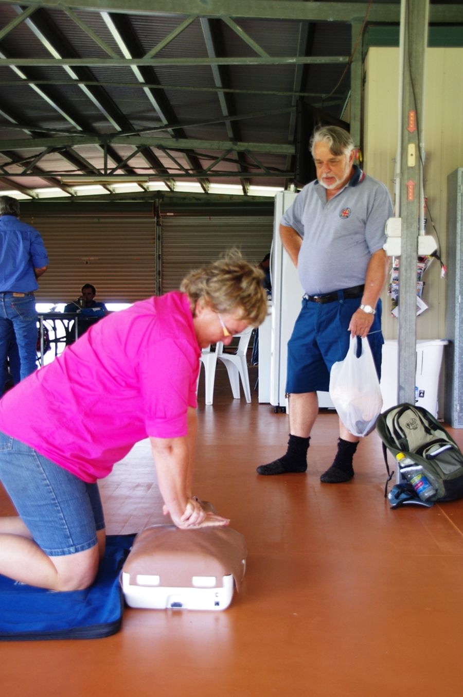 administering first aid