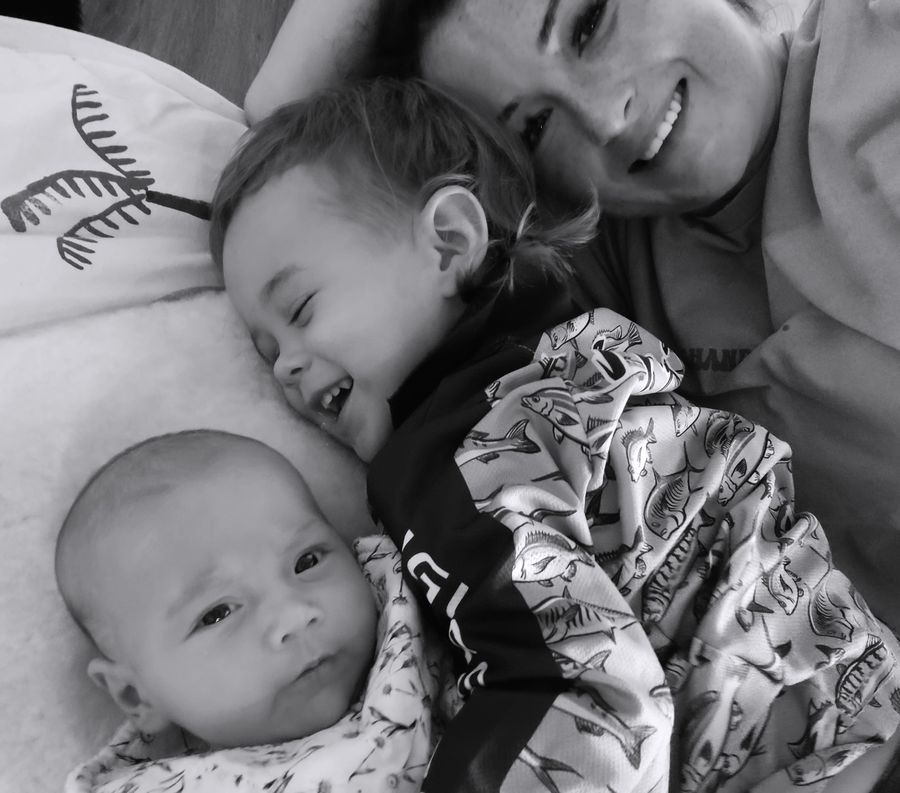 Laura with children 
