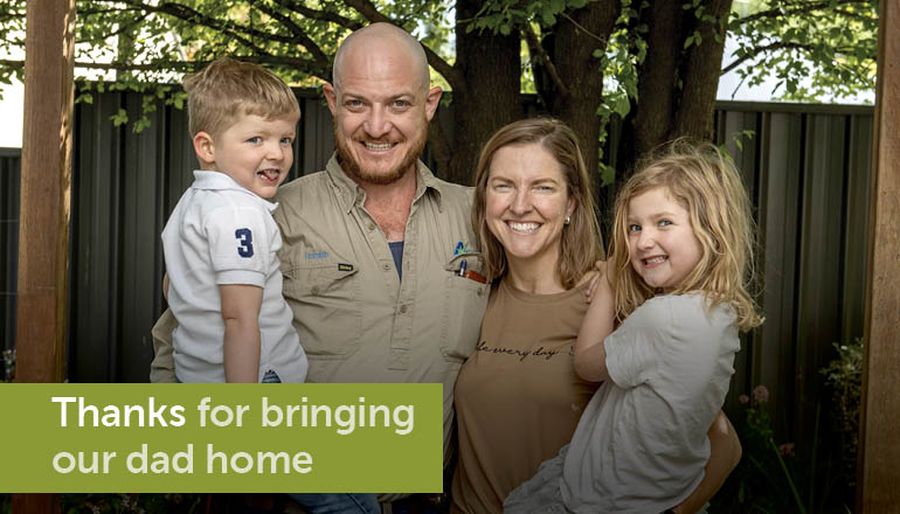 Thank you for bringing our dad home