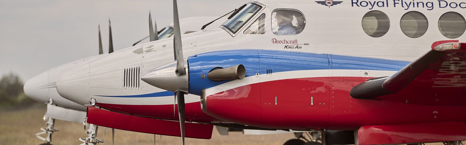 Aircraft waiting at remote clinic