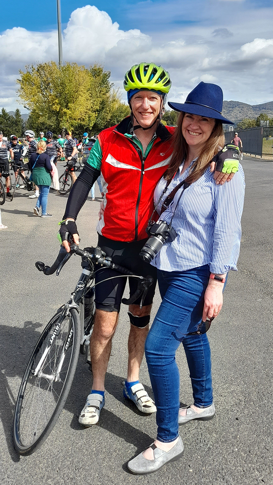 Terence Miller at the finish line