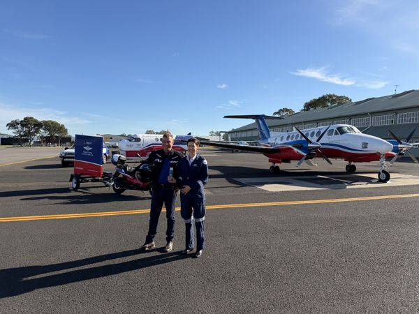 RFDS and Roy Butler at Bankstown Airport