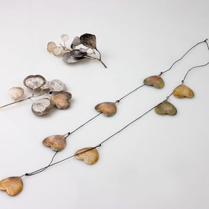 Marian Hosking, Round Leaf Gum Brooches & Chain, 2006, Photo by Julien Hutchens