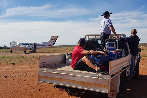 RFDS team at Nockatunga Station 