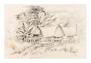 Image of Native village, Milne Bay