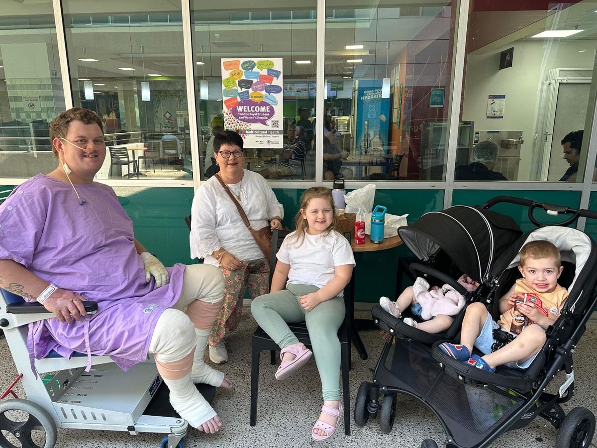 Charlie with his family