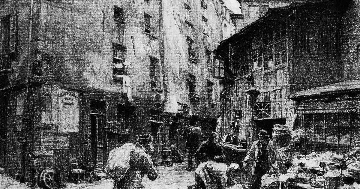 Le Quartier des Chiffoniers, Paris - AGSA Collection