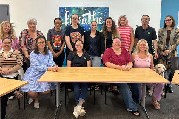 team photo at headspace Cairns 