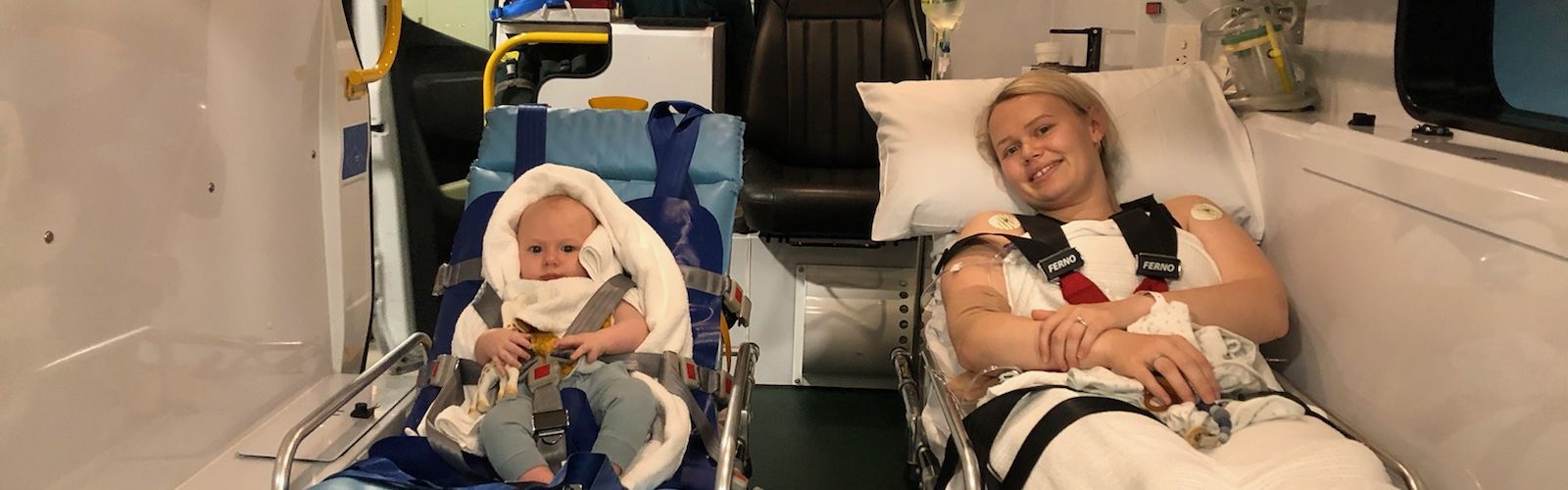 Laura and Archie with RFDS