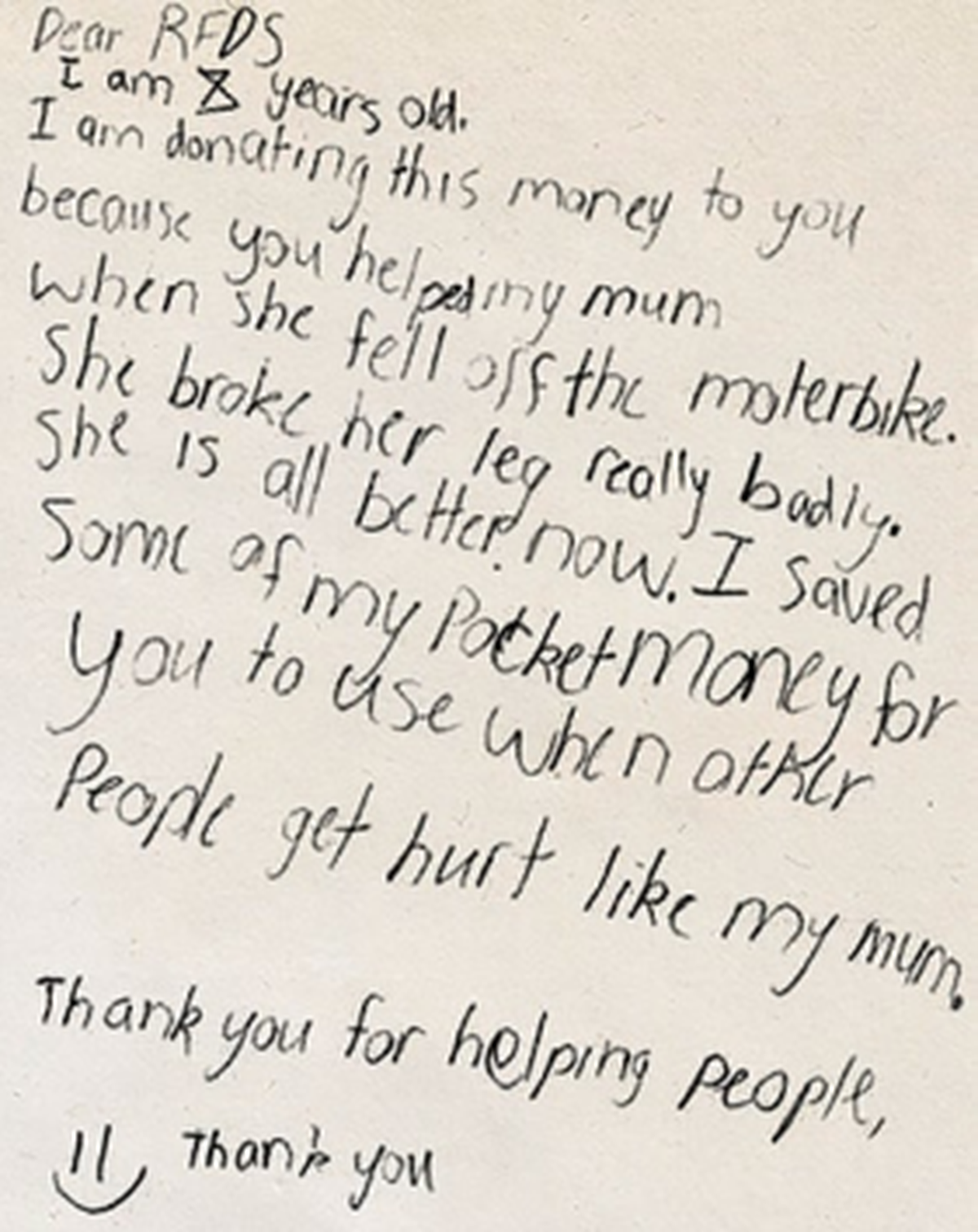 Letter from Brielle