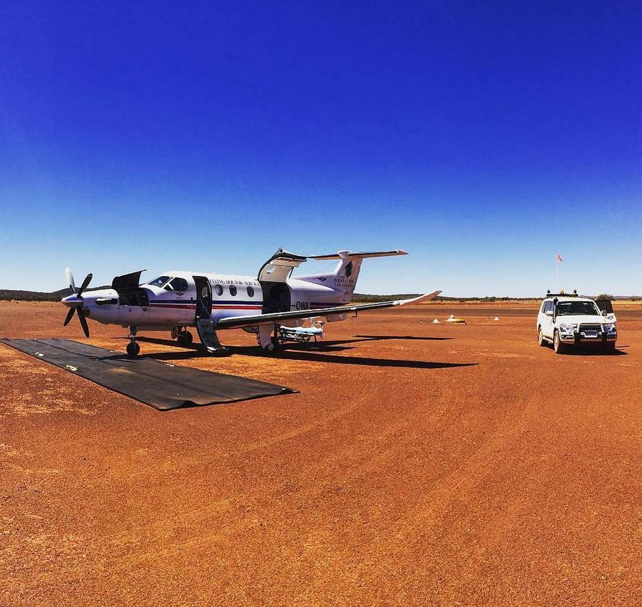 Small indigenous child being weighed