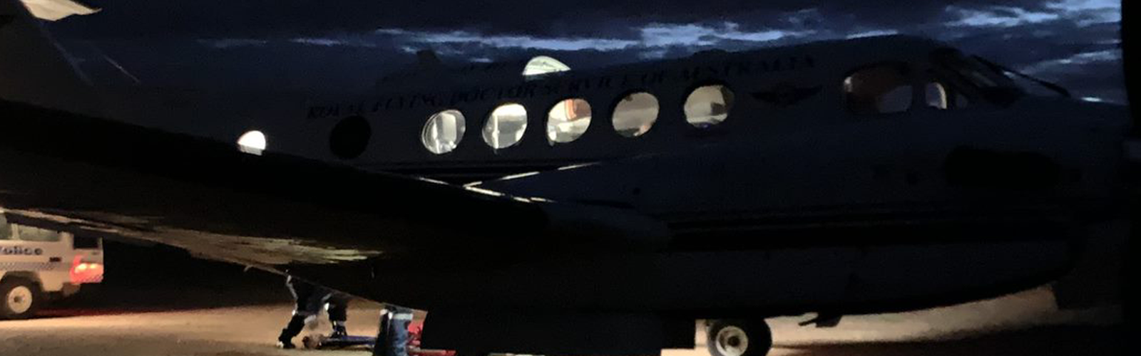 RFDS SE Plane at night